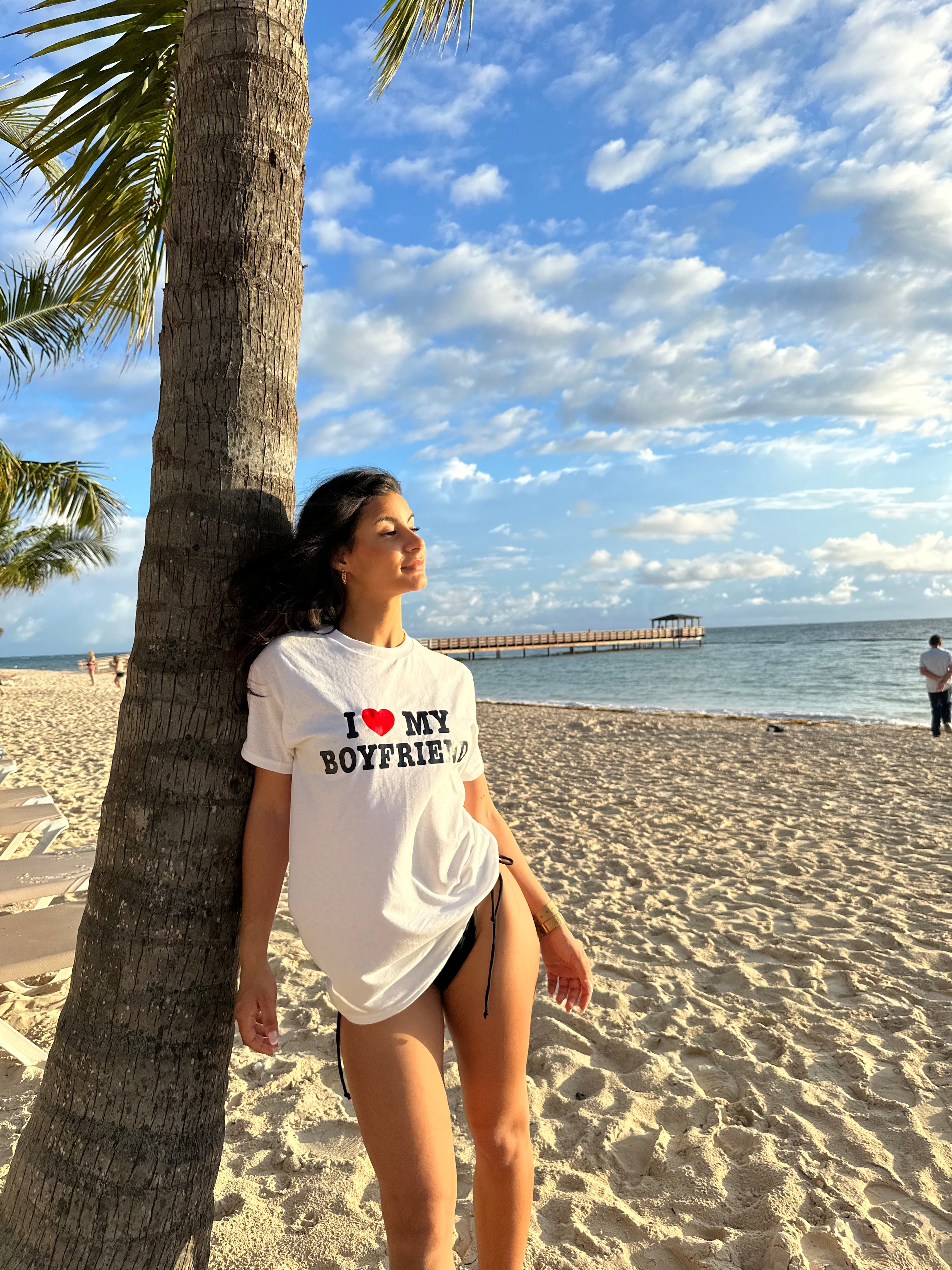 baby tee Y2K à message I Heart Creation