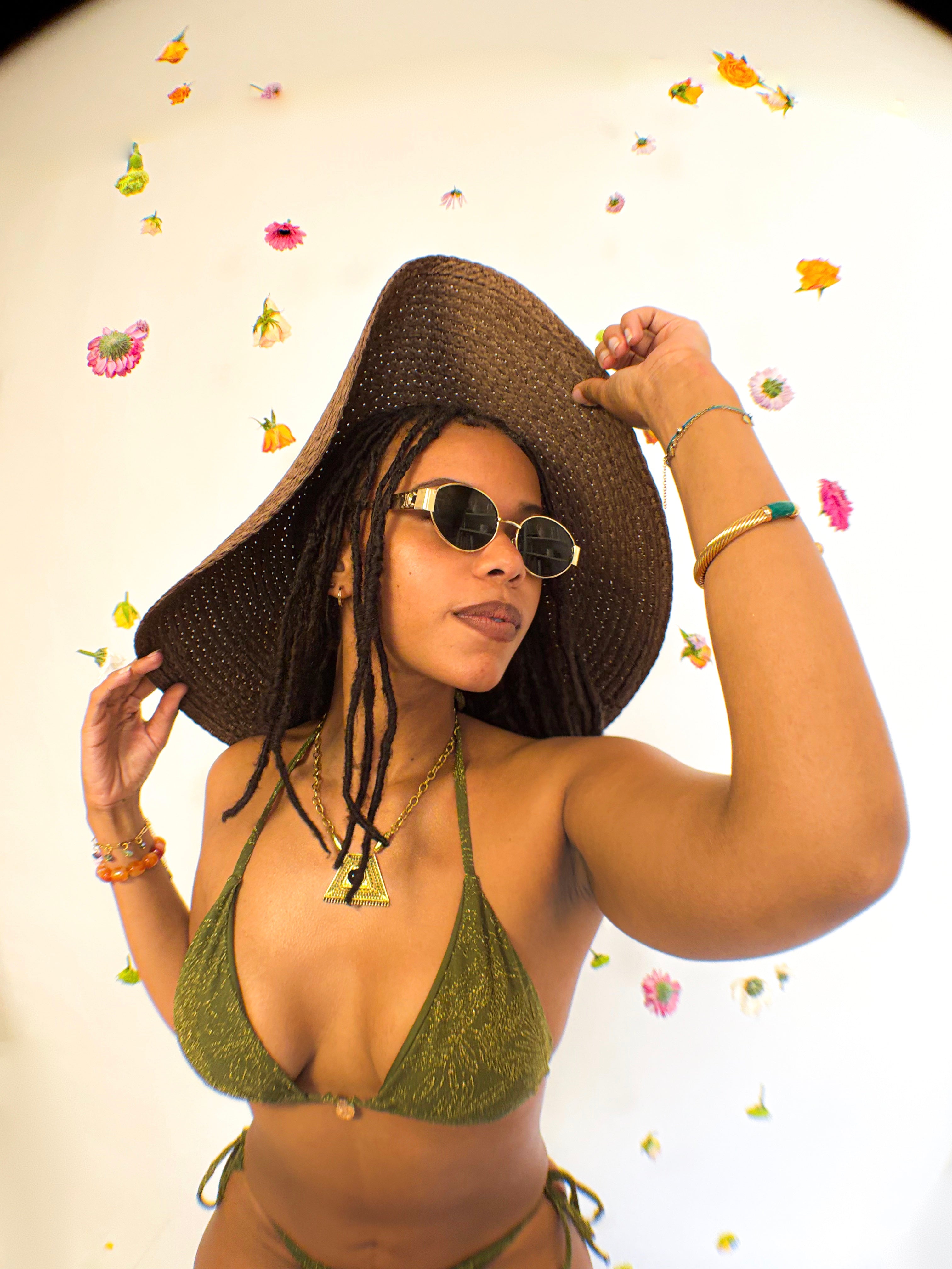 UBUD sparkly kiwi bikini swimsuit