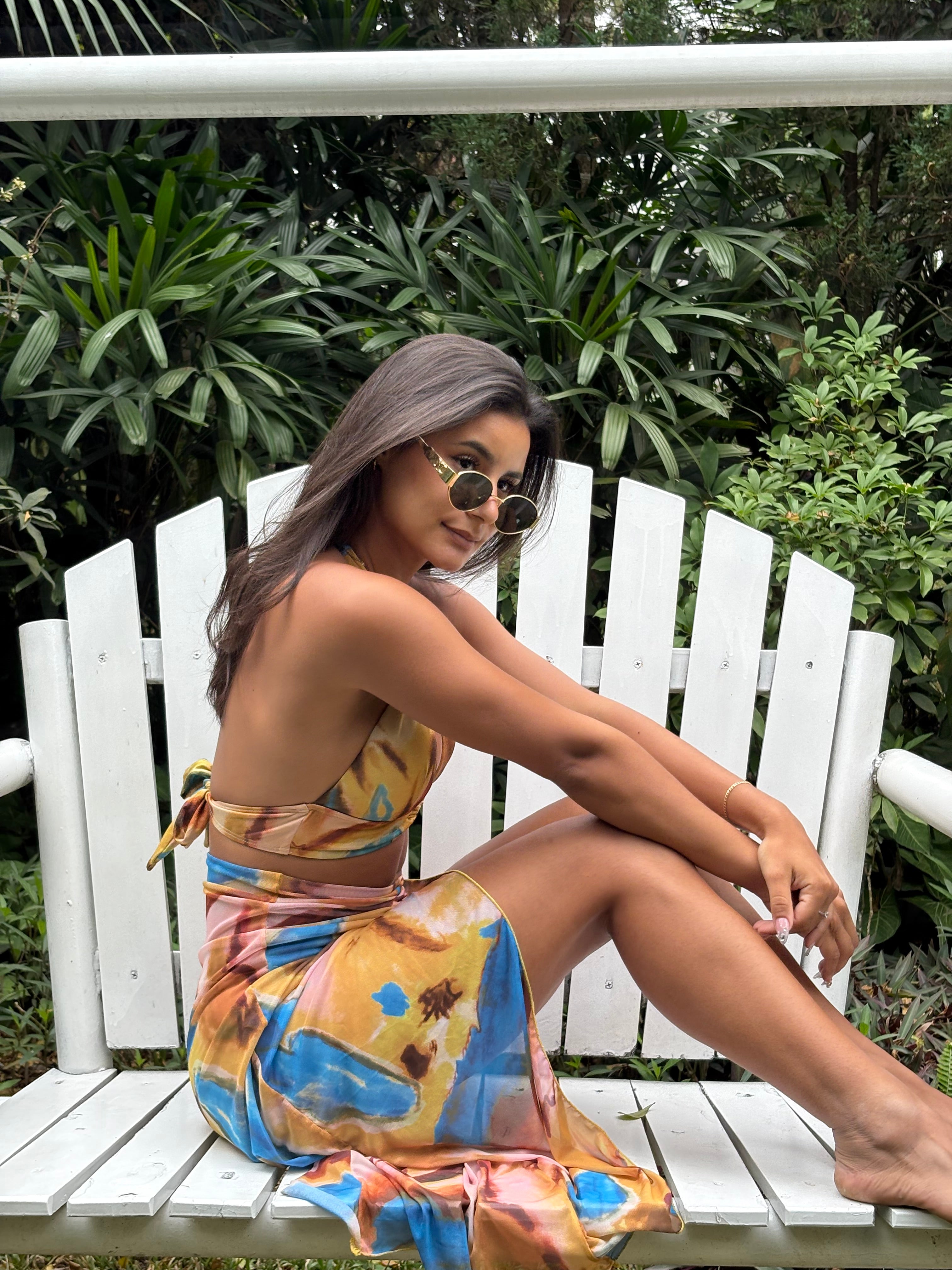 CANGGU shiny bikini swimsuit