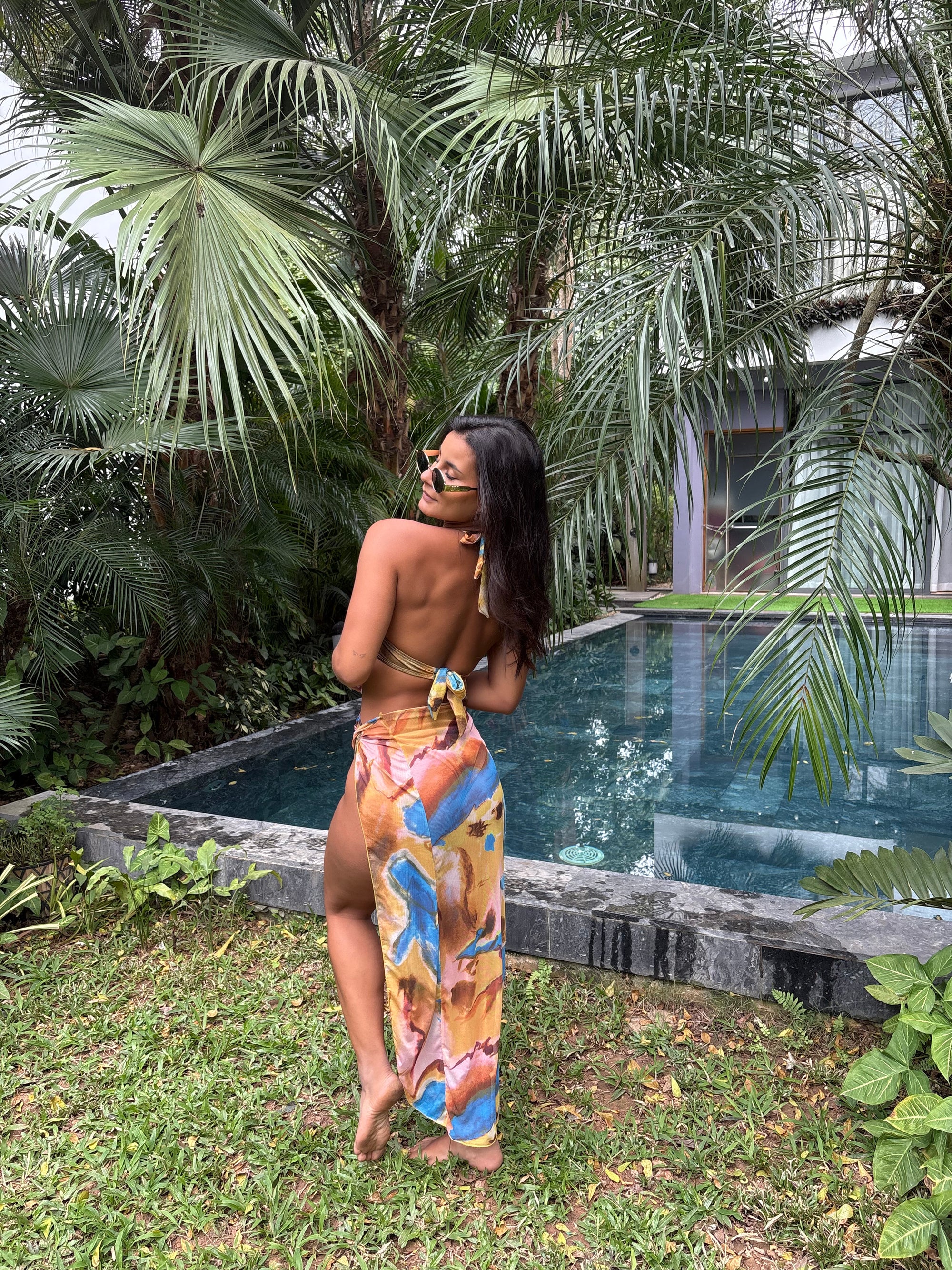 CANGGU shiny bikini swimsuit