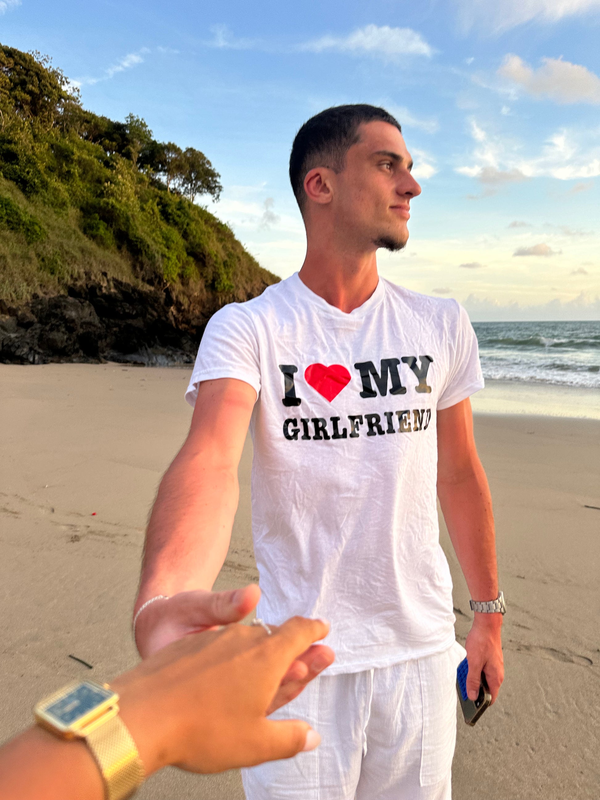 T-Shirt personnalisale avec le texte de votre choix, Girlfriend, YourSelf, I Heart ME, à offrir ou se faire plaisir – Collection I Heart Creation